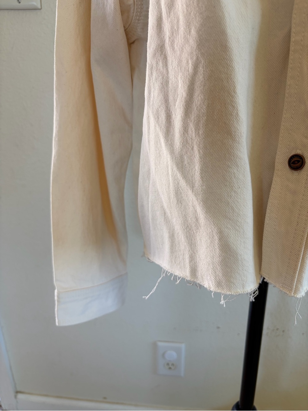 rag & bone Off-White Cream Collared Shirt - Picture 7 of 11